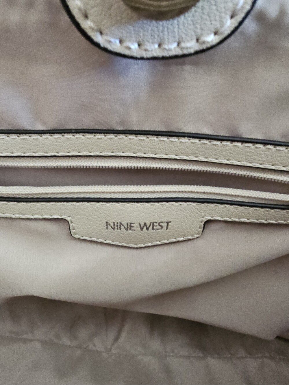Nine West Cream Satchel And Purse Tote Clutch Crossbody - Picture 6 of 13